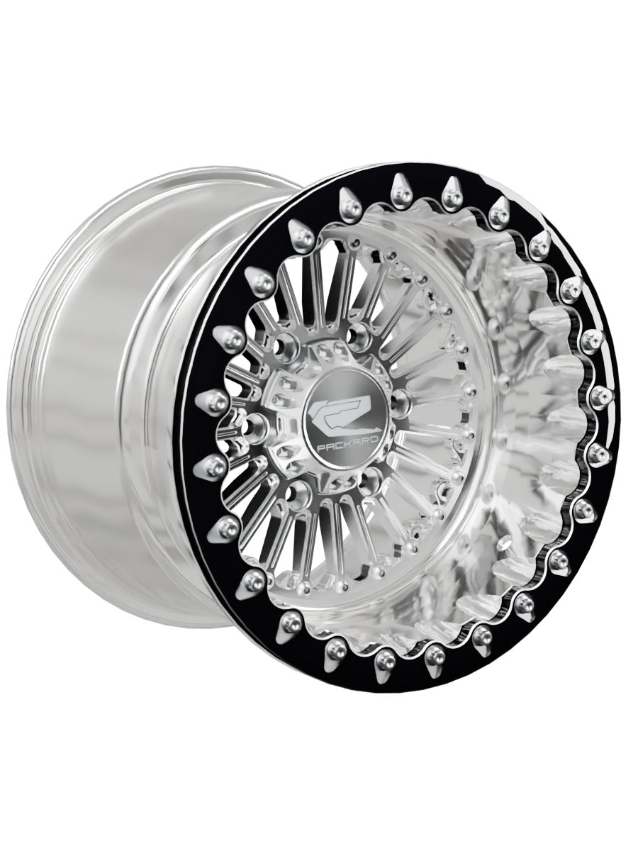 Import Polished Beadlock — Silver Maverick R 6x139.7 — 15x11 | 6x139.7 / Contrast Machined V.1