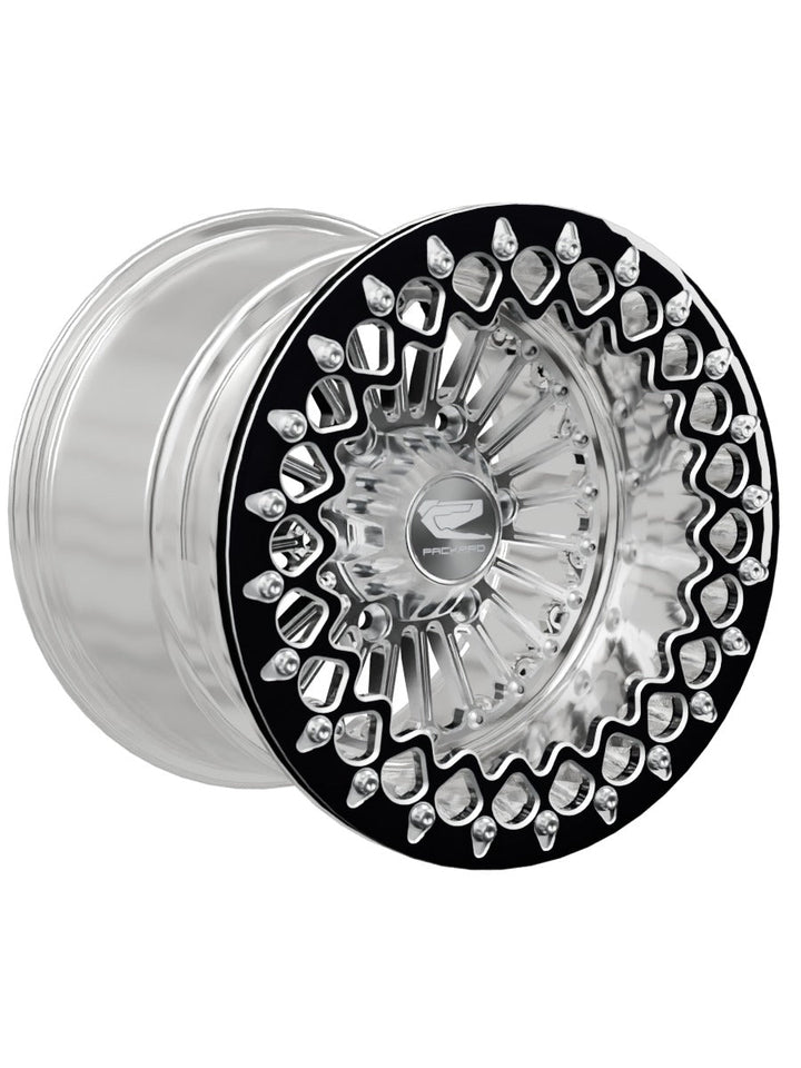 Import Polished Beadlock — Silver Maverick R 6x139.7 — 15x11 | 6x139.7 / Contrast Machined V.3 with spinner cap
