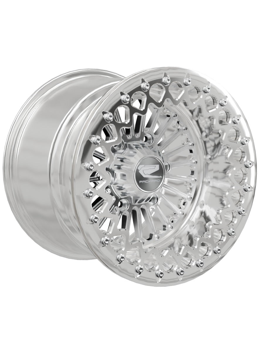 Import Polished Beadlock — Silver Maverick R 6x139.7 — 15x11 | 6x139.7 / Polished V.3 with spinner cap