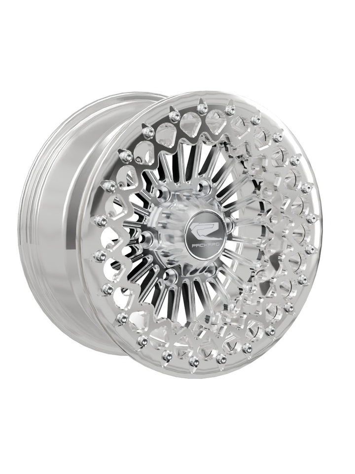 Import Polished Beadlock — Silver Maverick R 6x139.7 — 15x7 | 6x139.7 / Polished V.3 with spinner cap