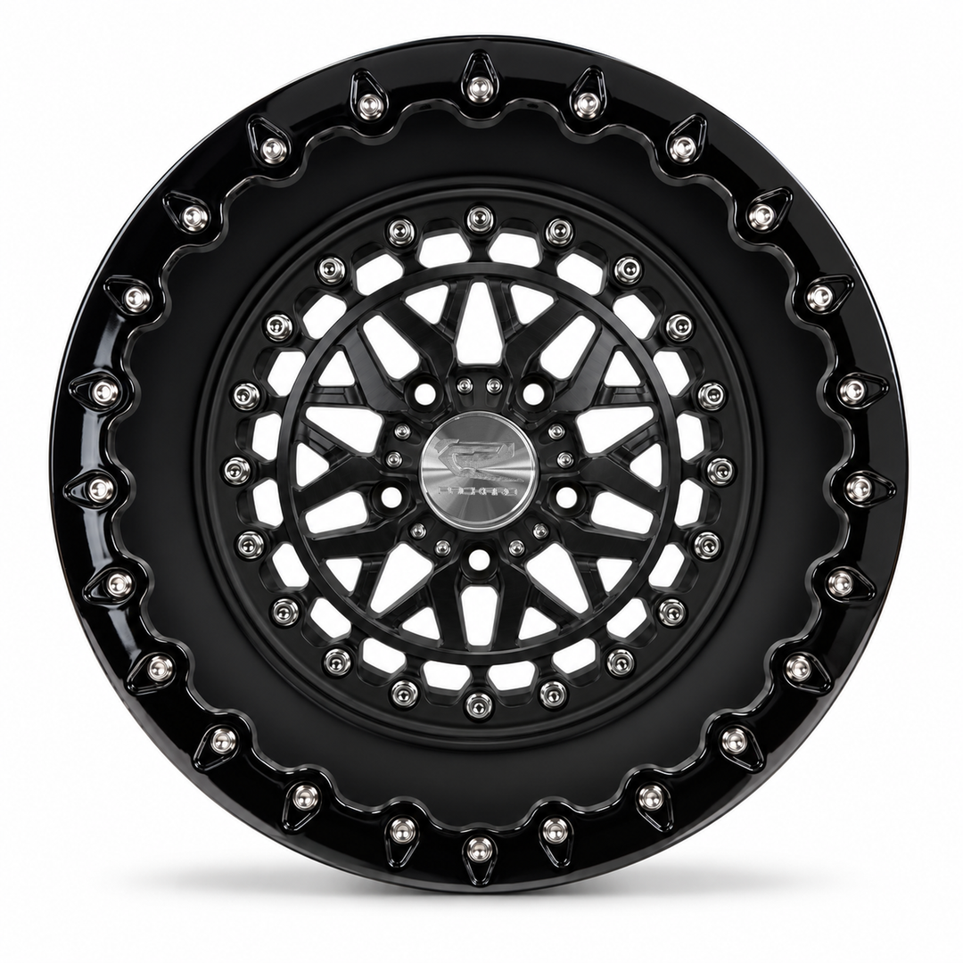 Packard Apollo, midnight series center, satin black barrel, Gloss Black V.1 — front view
