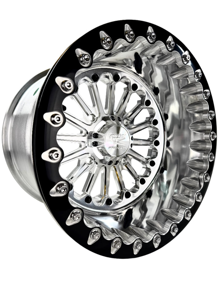 Element - FF Forged Polished Beadlock - Silver 4x110