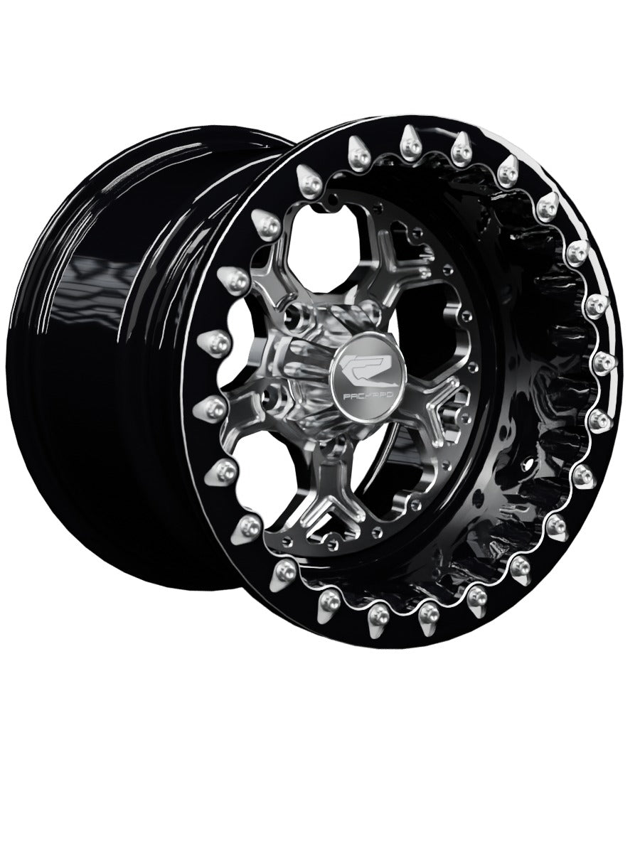 Pro 5 - FF Forged Beadlock - Silver RZR Pro R 5x4.5 - 15x11 | 5X4.5 / Contrast Machined V.1 / Yes