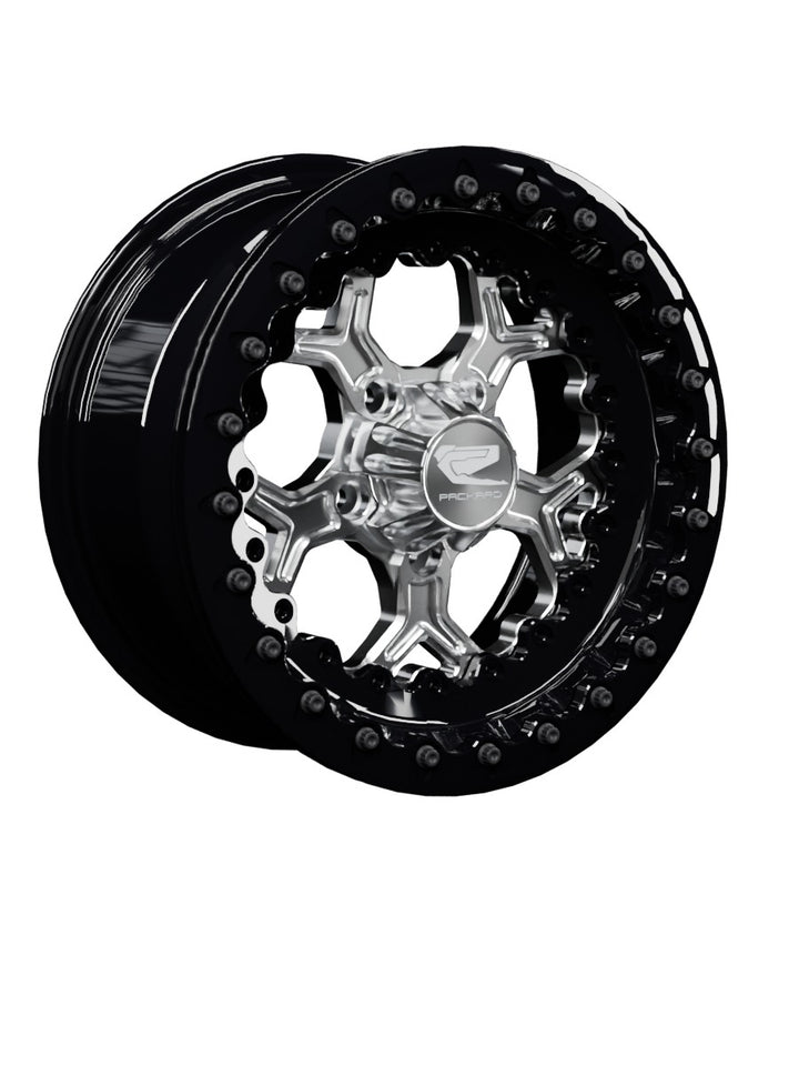 Pro 5 - FF Forged Beadlock - Silver RZR Pro R 5x4.5 - 15x7 | 5X4.5 / Gloss Black V.1 / Yes