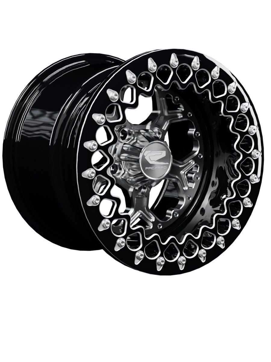 Pro 5 - FF Forged Beadlock - Silver RZR Pro R 5x4.5 - 15x11 | 5X4.5 / Contrast Machined V.2 / Yes