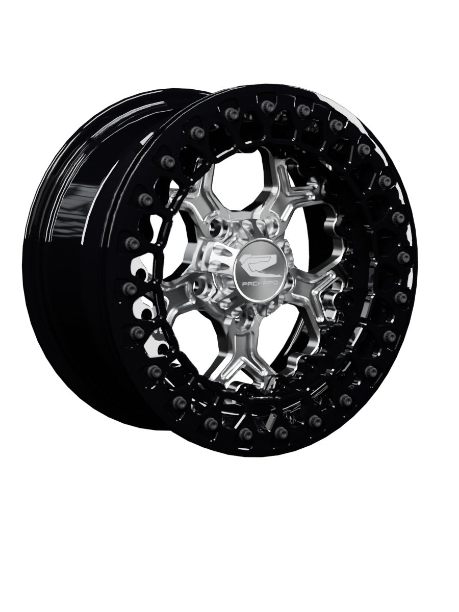 Pro 5 - FF Forged Beadlock - Silver RZR Pro R 5x4.5 - 15x7 | 5X4.5 / Gloss Black V.3 / No