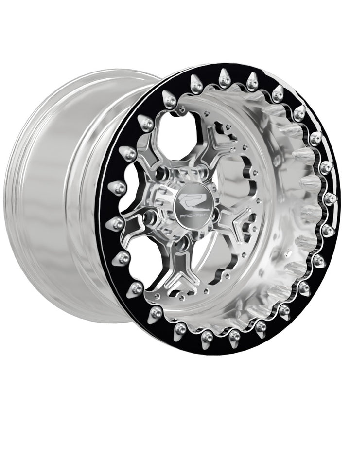 Pro 5 - FF Forged Polished Beadlock - Silver RZR Pro R 5x4.5 - 15x11 | 5X4.5 / Contrast Machined V.1 / No