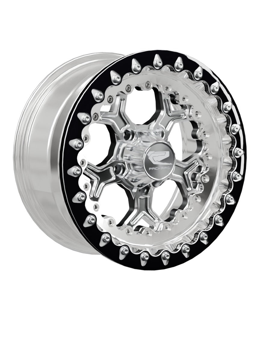 Pro 5 - FF Forged Polished Beadlock - Silver RZR Pro R 5x4.5 - 15x7 | 5X4.5 / Contrast Machined V.1 / Yes