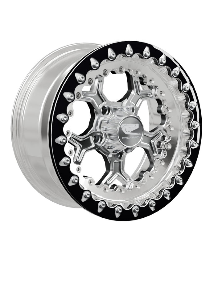Pro 5 - FF Forged Polished Beadlock - Silver RZR Pro R 5x4.5 - 15x7 | 5X4.5 / Contrast Machined V.1 / Yes