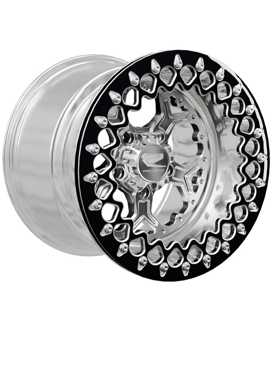 Pro 5 - FF Forged Polished Beadlock - Silver RZR Pro R 5x4.5 - 15x11 | 5X4.5 / Contrast Machined V.2 / No