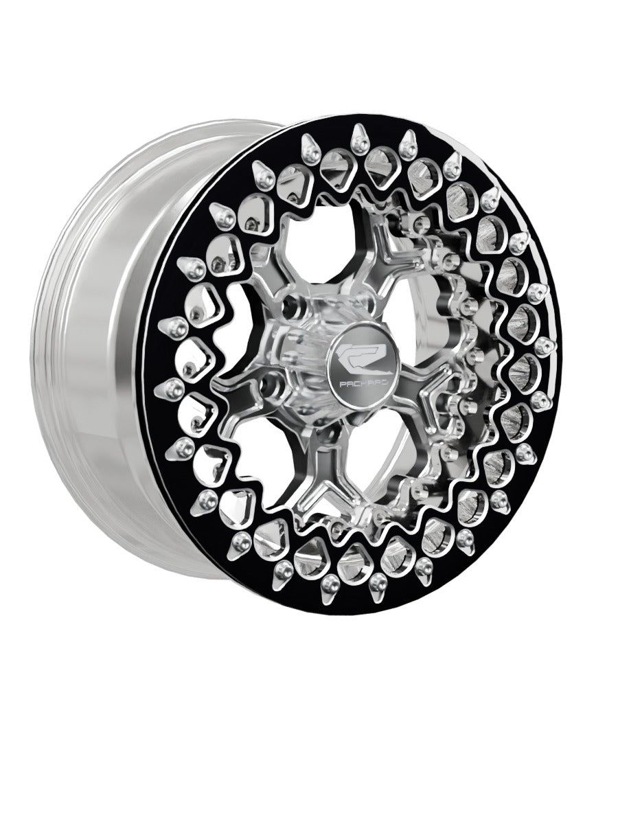 Pro 5 - FF Forged Polished Beadlock - Silver RZR Pro R 5x4.5 - 15x7 | 5X4.5 / Contrast Machined V.2 / Yes