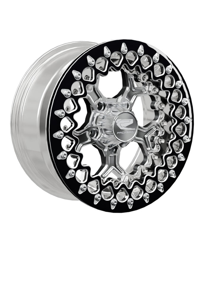 Pro 5 - FF Forged Polished Beadlock - Silver RZR Pro R 5x4.5 - 15x7 | 5X4.5 / Contrast Machined V.2 / Yes