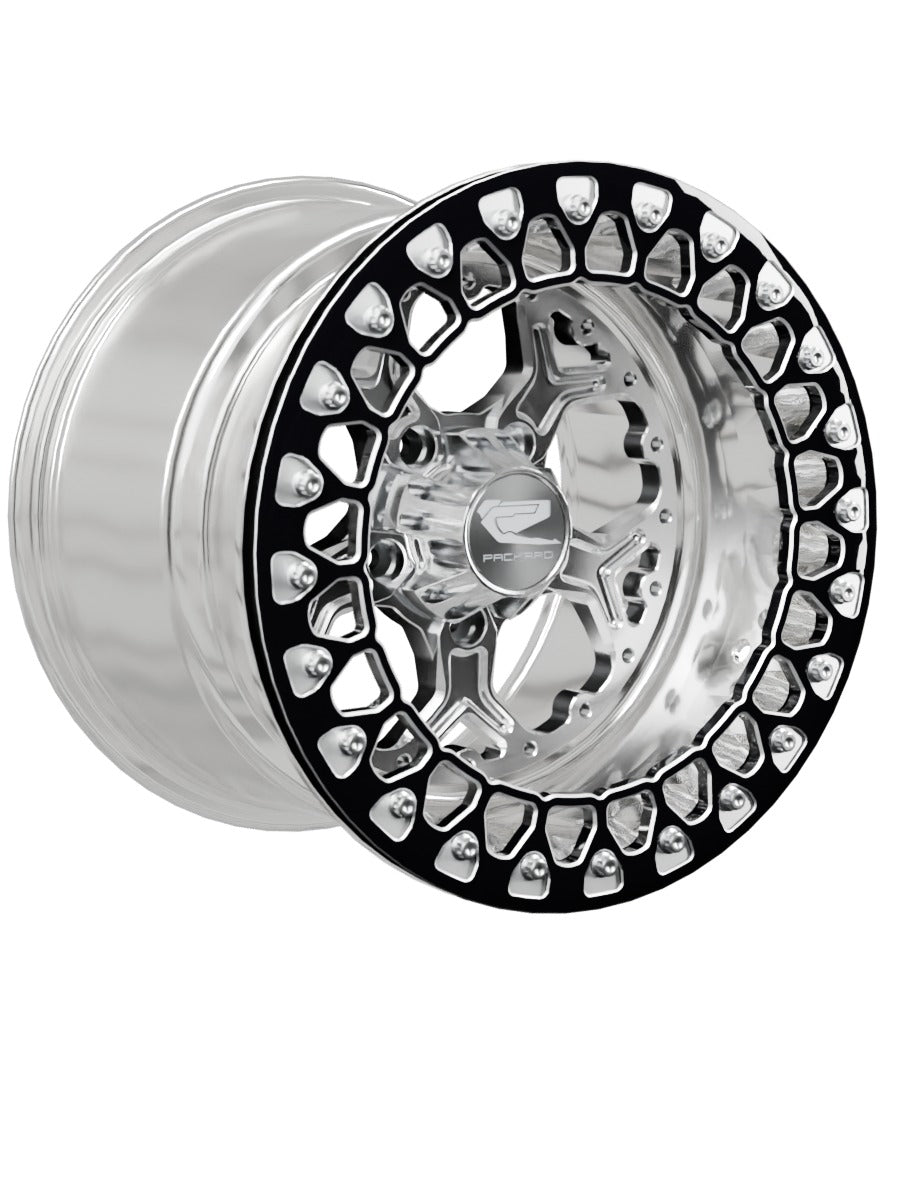 Pro 5 - FF Forged Polished Beadlock - Silver RZR Pro R 5x4.5 - 15x11 | 5X4.5 / Contrast Machined V.3 / Yes