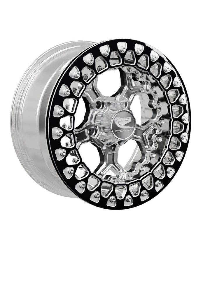 Pro 5 - FF Forged Polished Beadlock - Silver RZR Pro R 5x4.5 - 15x7 | 5X4.5 / Contrast Machined V.3 / Yes
