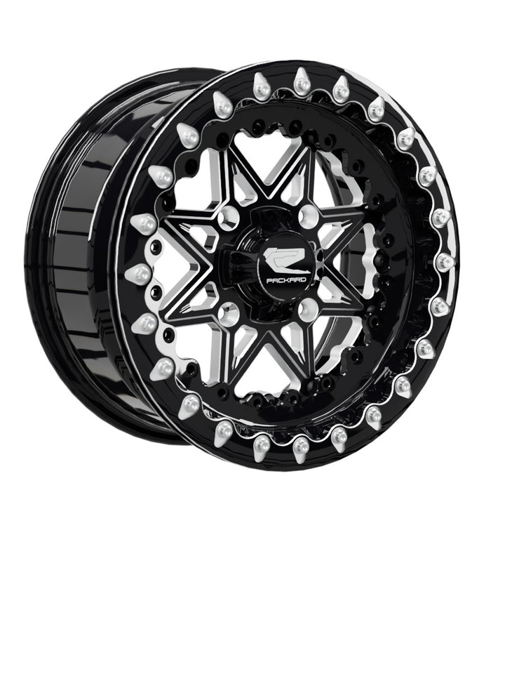 V2 Super Star - FF Forged Beadlock - Gloss Black - 15x7 | 4x136 / Contrast Machined V.1