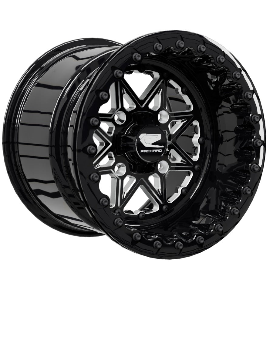 V2 Super Star - FF Forged Beadlock - Gloss Black - 15x11 | 4x136 / Gloss Black V.1