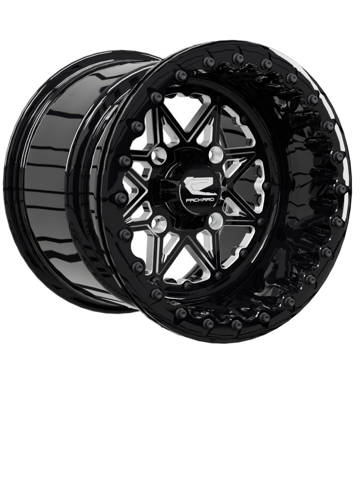 V2 Super Star - FF Forged Beadlock - Gloss Black - 15x11 | 4x136 / Gloss Black V.1