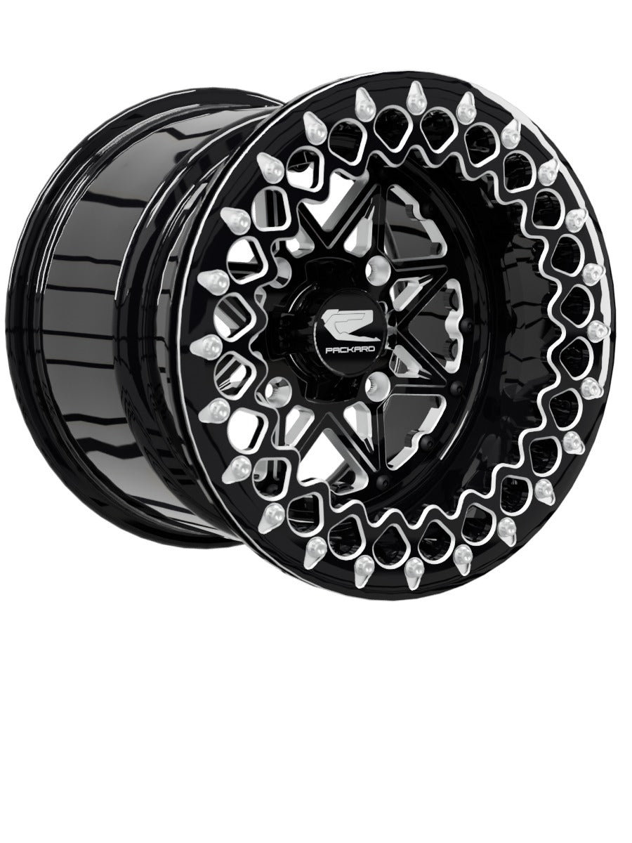 V2 Super Star - FF Forged Beadlock - Gloss Black - 15x11 | 4x136 / Contrast Machined V.2