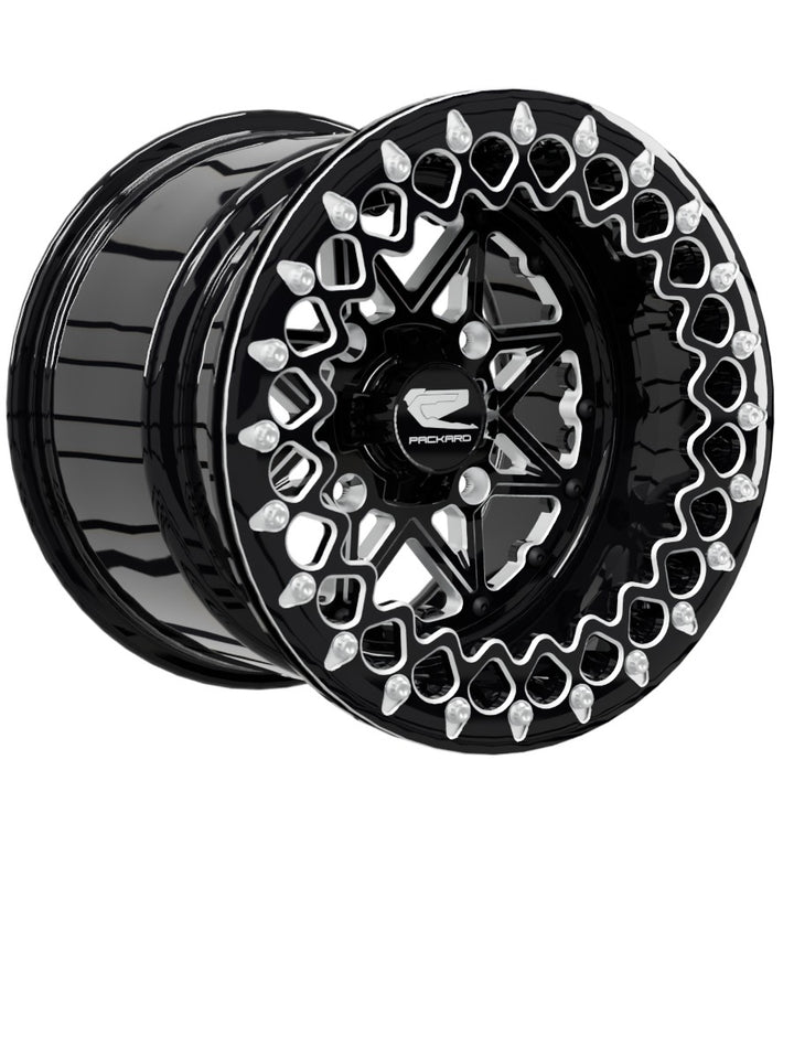 V2 Super Star - FF Forged Beadlock - Gloss Black - 15x11 | 4x136 / Contrast Machined V.2