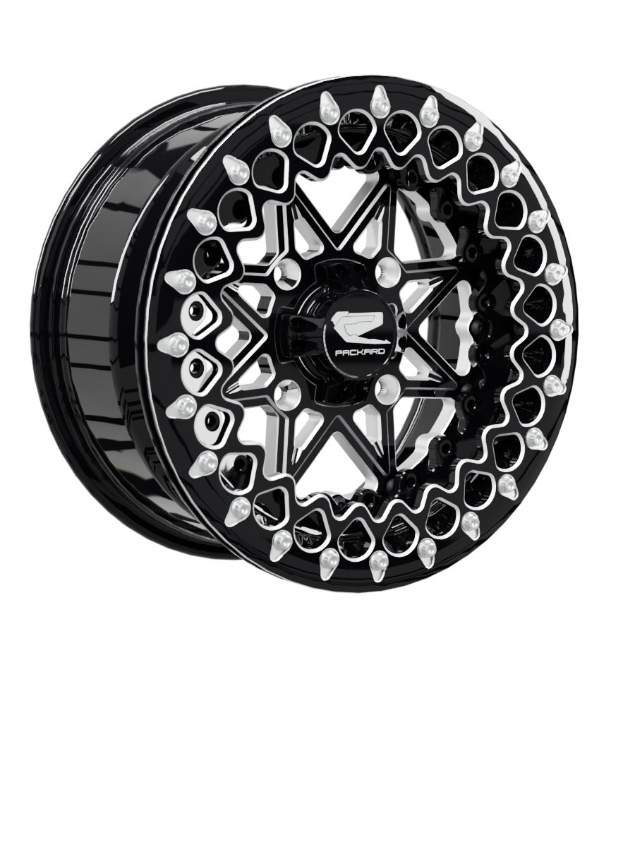 V2 Super Star - FF Forged Beadlock - Gloss Black - 15x7 | 4x136 / Contrast Machined V.2