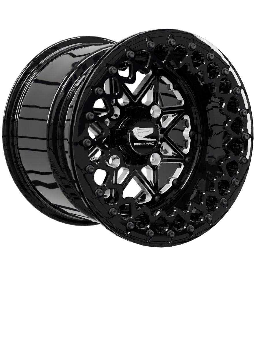V2 Super Star - FF Forged Beadlock - Gloss Black - 15x11 | 4x136 / Gloss Black V.2