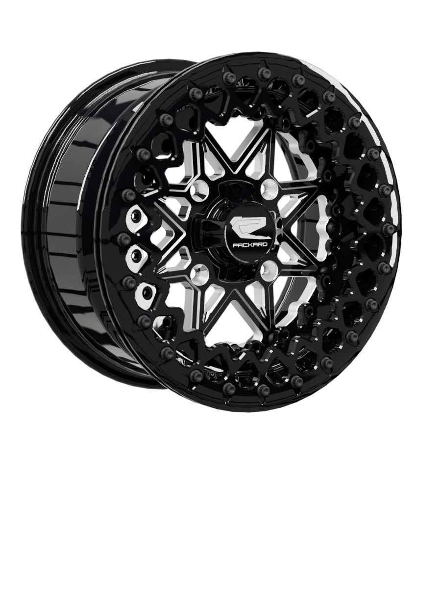 V2 Super Star - FF Forged Beadlock - Gloss Black - 15x7 | 4x136 / Gloss Black V.2