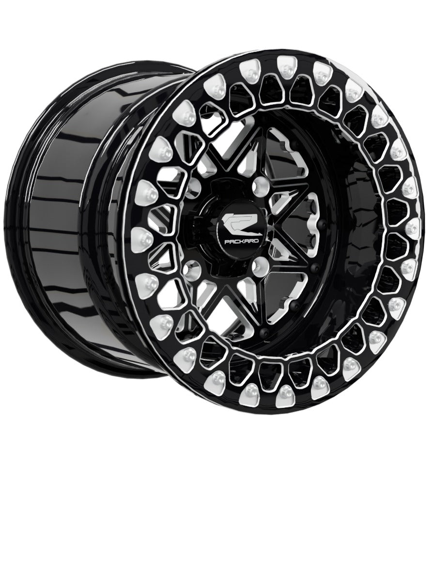 V2 Super Star - FF Forged Beadlock - Gloss Black - 15x11 | 4x136 / Contrast Machined V.3
