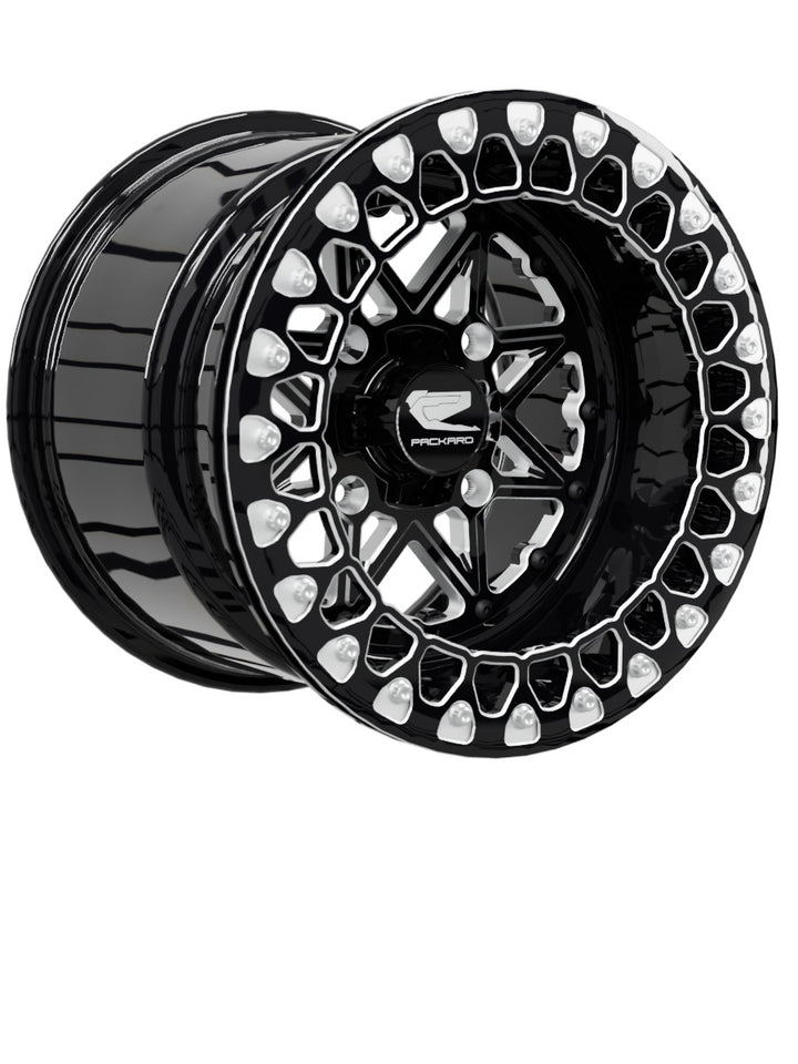 V2 Super Star - FF Forged Beadlock - Gloss Black - 15x11 | 4x136 / Contrast Machined V.3