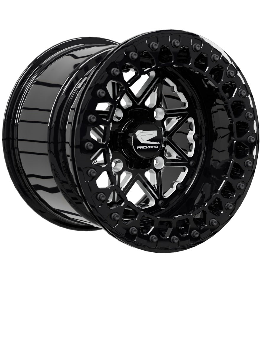 V2 Super Star - FF Forged Beadlock - Gloss Black - 15x11 | 4x136 / Gloss Black V.3