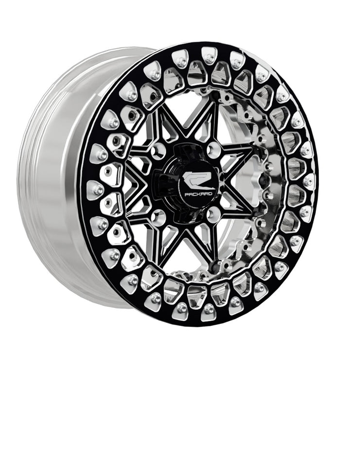 V2 Super Star - FF Forged Polished Beadlock - Gloss Black - 15x7 | 4x136 / Contrast Machined V.3