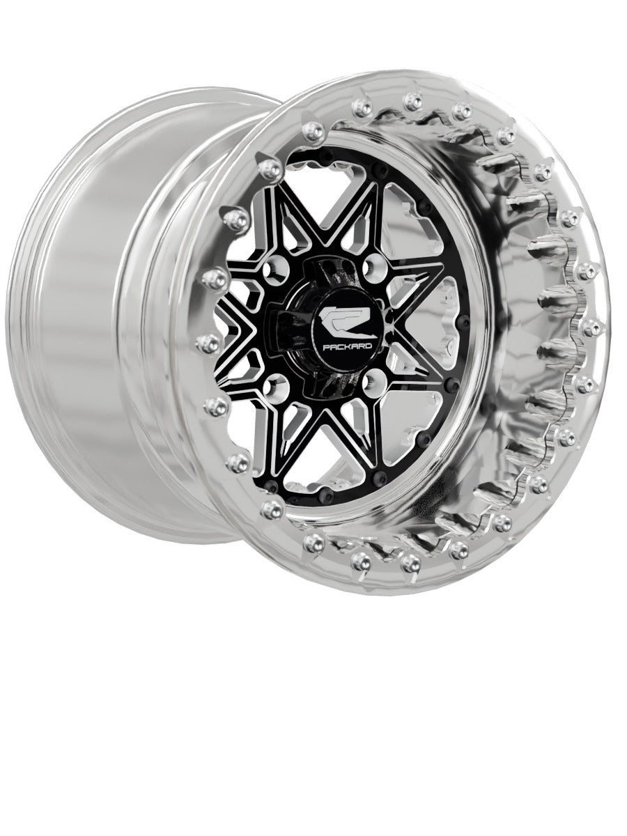 V2 Super Star - FF Forged Polished Beadlock - Gloss Black - 15x11 | 4x136 / Polished V.1