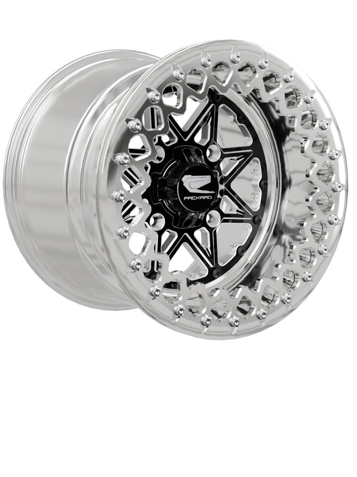 V2 Super Star - FF Forged Polished Beadlock - Gloss Black - 15x11 | 4x136 / Polished V.2