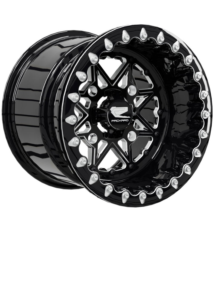 V2 Super Star - FF Forged Beadlock - Gloss Black - 15x11 | 4x156 / Contrast Machined V.1