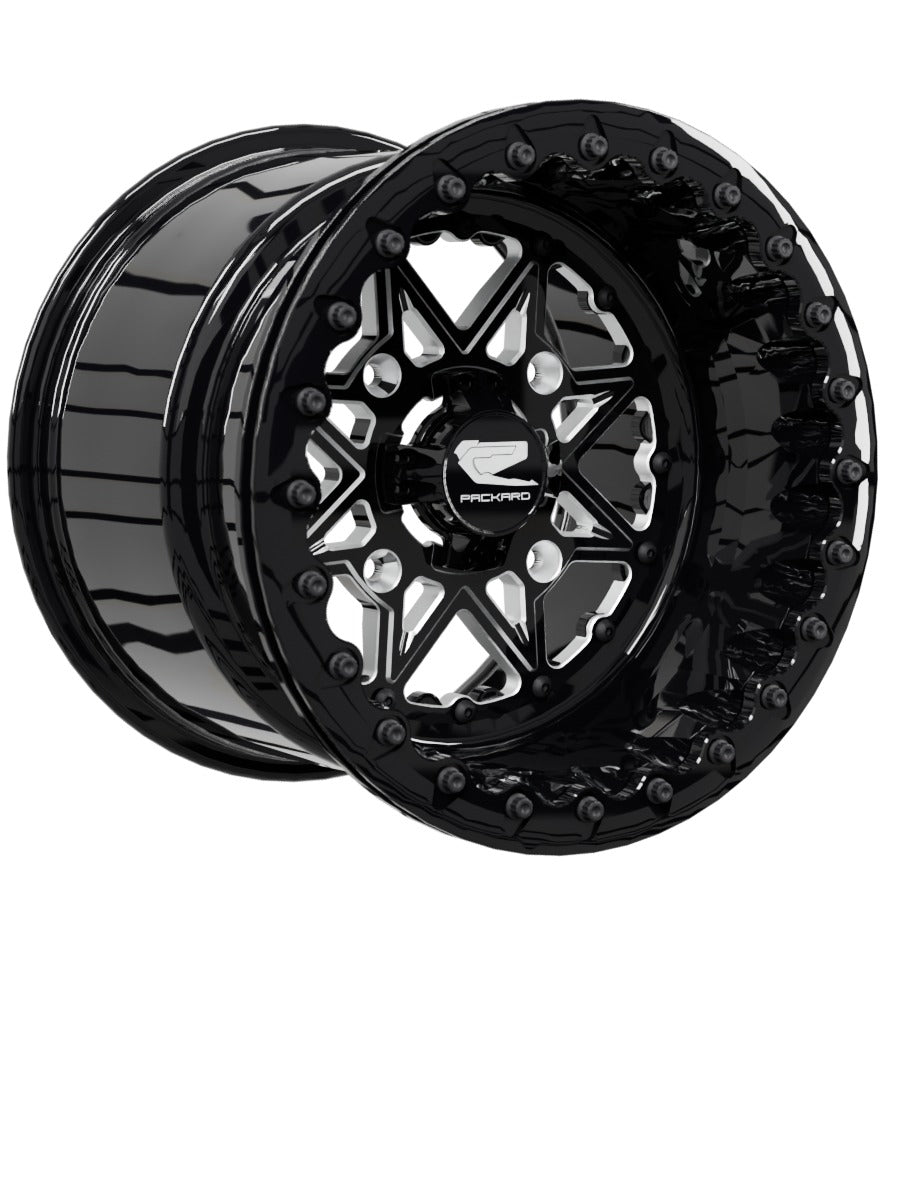 V2 Super Star - FF Forged Beadlock - Gloss Black - 15x11 | 4x156 / Gloss Black V.1