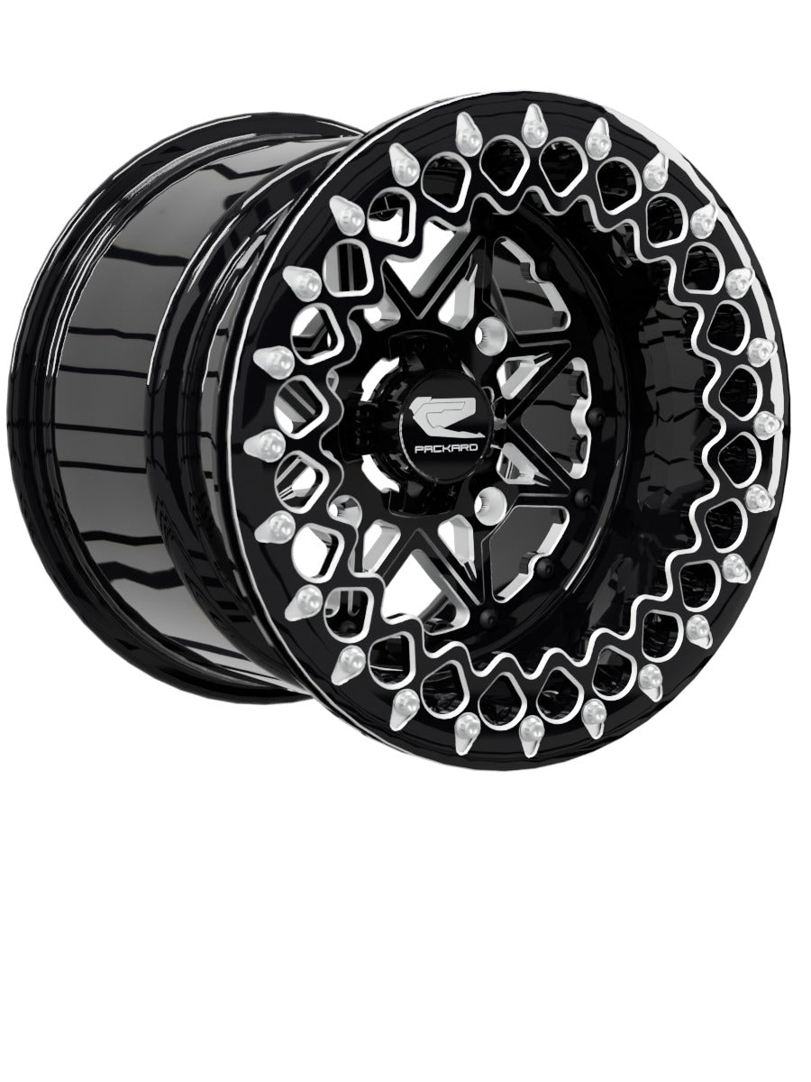 V2 Super Star - FF Forged Beadlock - Gloss Black - 15x11 | 4x156 / Contrast Machined V.2