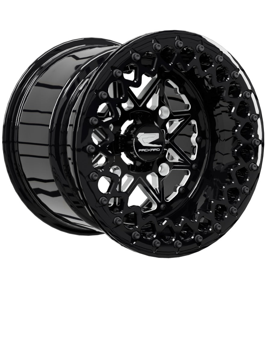 V2 Super Star - FF Forged Beadlock - Gloss Black - 15x11 | 4x156 / Gloss Black V.2