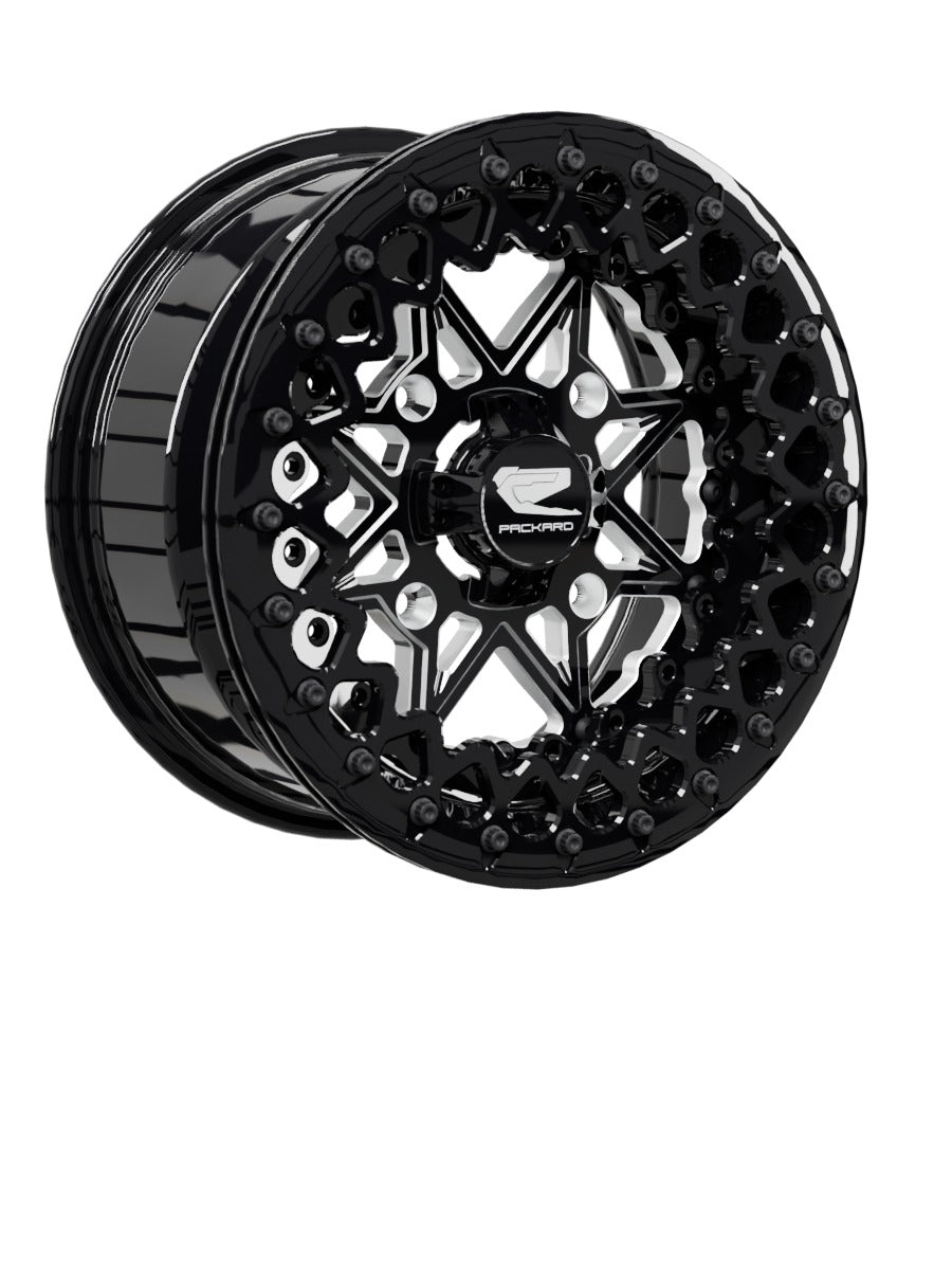V2 Super Star - FF Forged Beadlock - Gloss Black - 15x7 | 4x156 / Gloss Black V.2