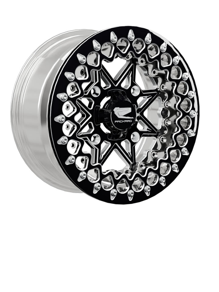 V2 Super Star - FF Forged Polished Beadlock - Gloss Black - 15x7 | 4x156 / Contrast Machined V.2