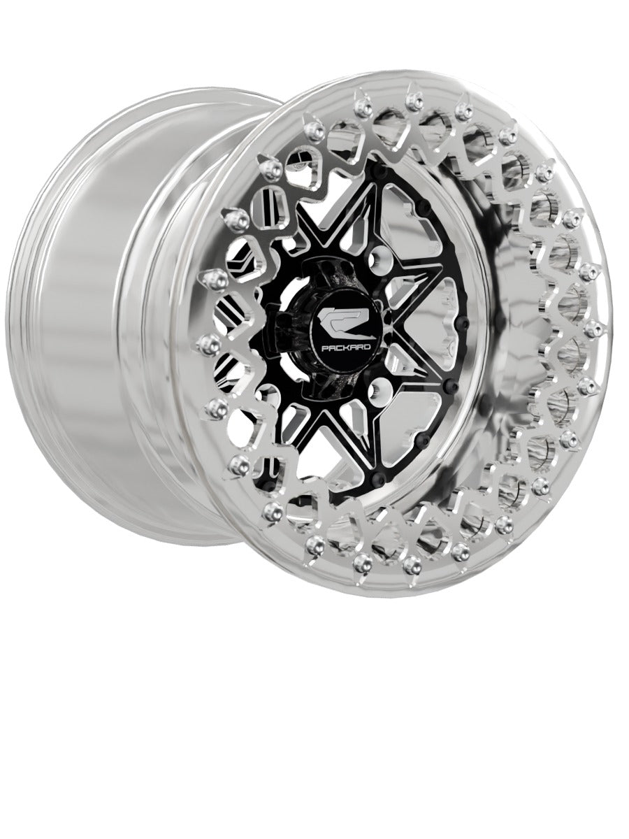 V2 Super Star - FF Forged Polished Beadlock - Gloss Black - 15x11 | 4x156 / Polished V.2