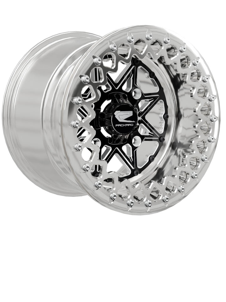 V2 Super Star - FF Forged Polished Beadlock - Gloss Black - 15x11 | 4x156 / Polished V.2
