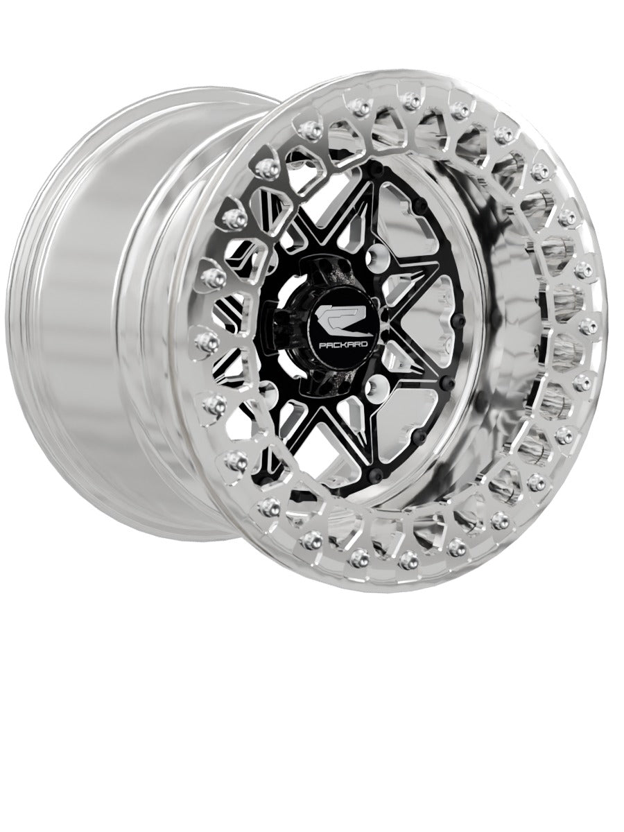 V2 Super Star - FF Forged Polished Beadlock - Gloss Black - 15x11 | 4x156 / Polished V.3