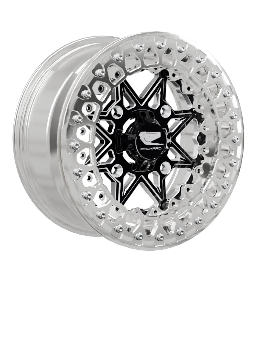 V2 Super Star - FF Forged Polished Beadlock - Gloss Black - 15x7 | 4x156 / Polished V.3