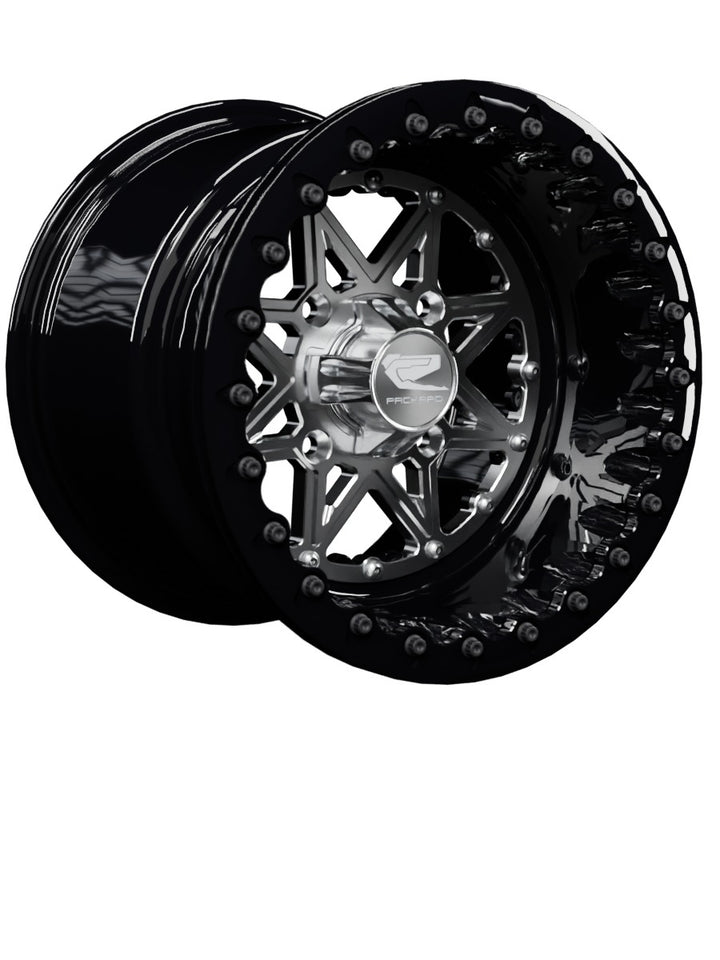 V2 Super Star - FF Forged Beadlock - Silver - 15x11 | 4x136 / Gloss Black V.1 / Yes