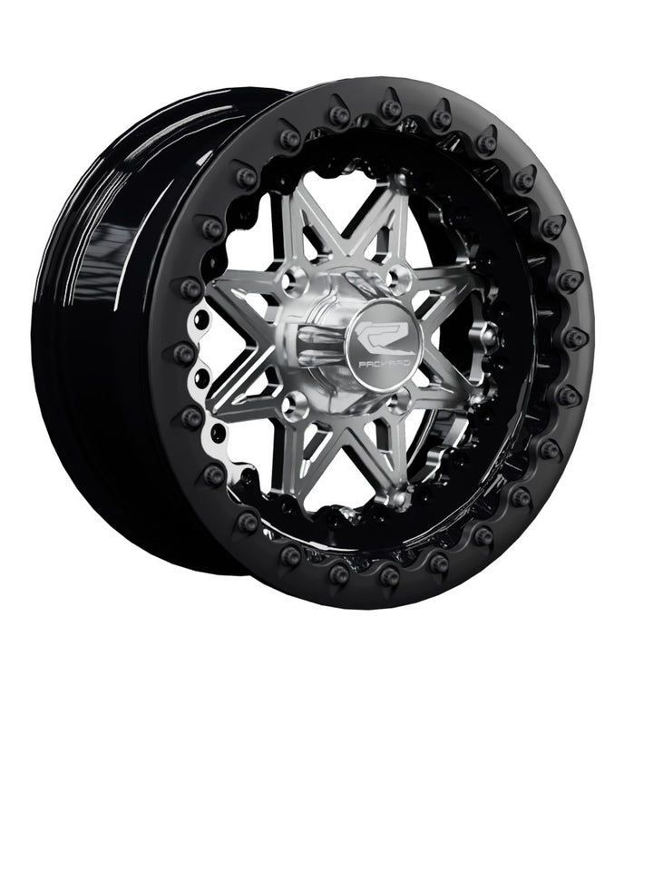 V2 Super Star - FF Forged Beadlock - Silver - 15x7 | 4x136 / Satin Black V.1 / Yes