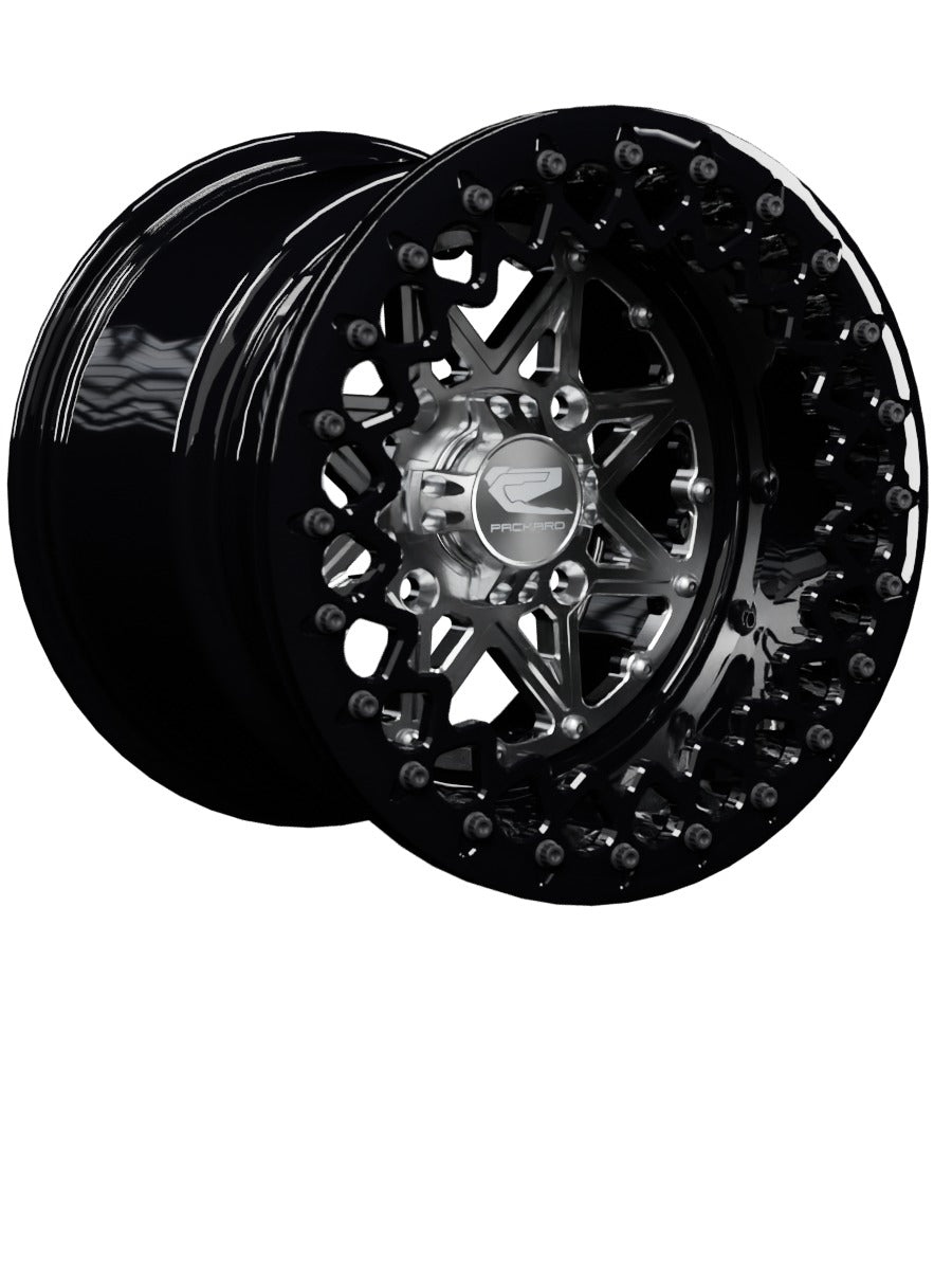 V2 Super Star - FF Forged Beadlock - Silver - 15x11 | 4x136 / Gloss Black V.2 / No