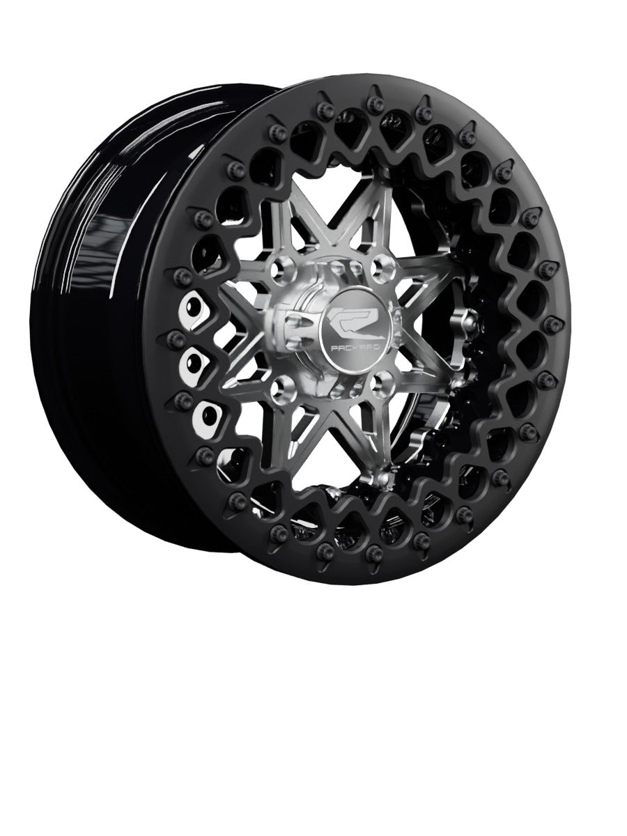 V2 Super Star - FF Forged Beadlock - Silver - 15x7 | 4x136 / Satin Black V.2 / No