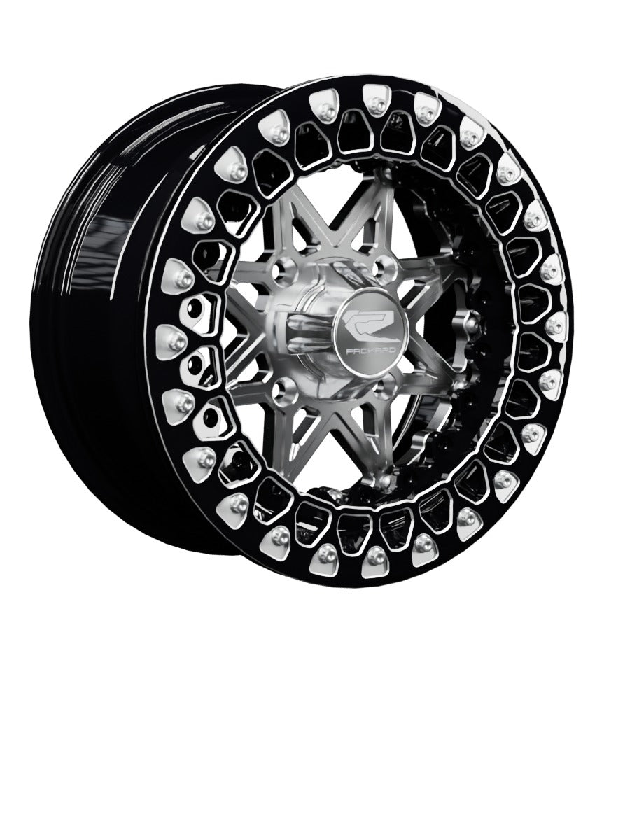 V2 Super Star - FF Forged Beadlock - Silver - 15x7 | 4x136 / Contrast Machined V.3 / Yes