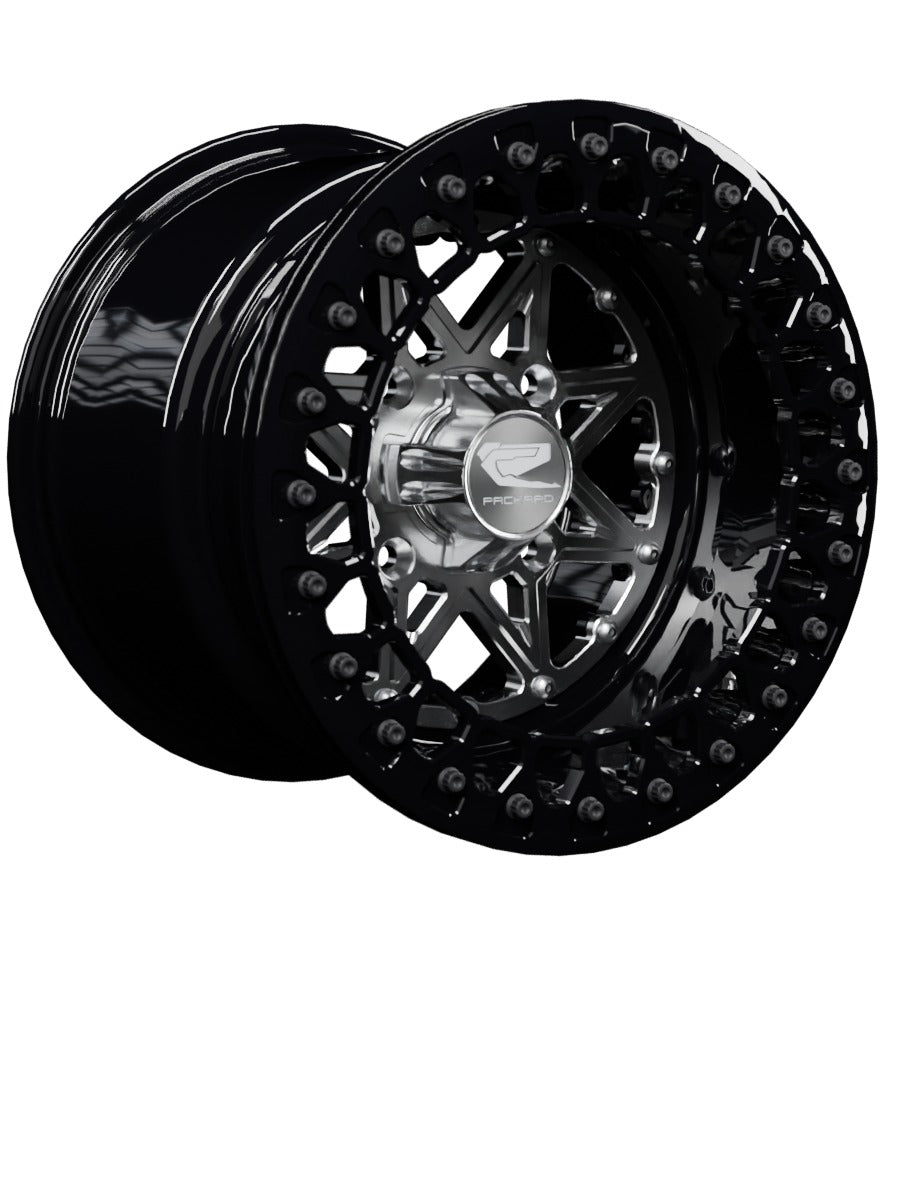 V2 Super Star - FF Forged Beadlock - Silver - 15x11 | 4x136 / Gloss Black V.3 / Yes