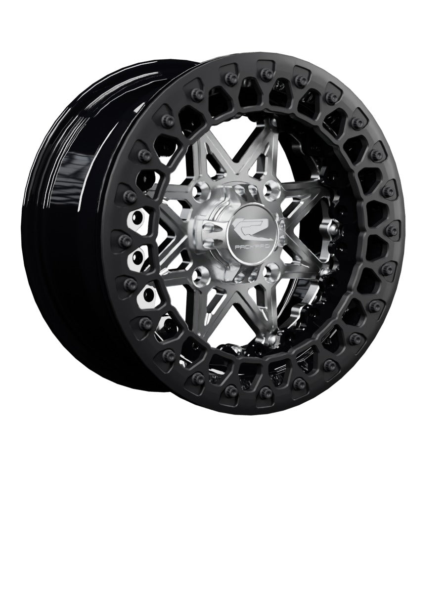 V2 Super Star - FF Forged Beadlock - Silver - 15x7 | 4x136 / Satin Black V.3 / No