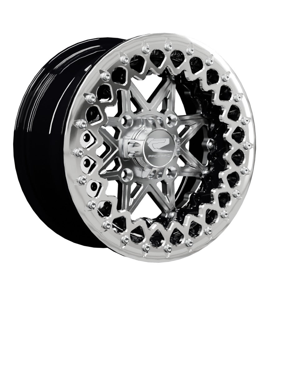 V2 Super Star - FF Forged Beadlock - Silver - 15x7 | 4x136 / Polished V.2 / No